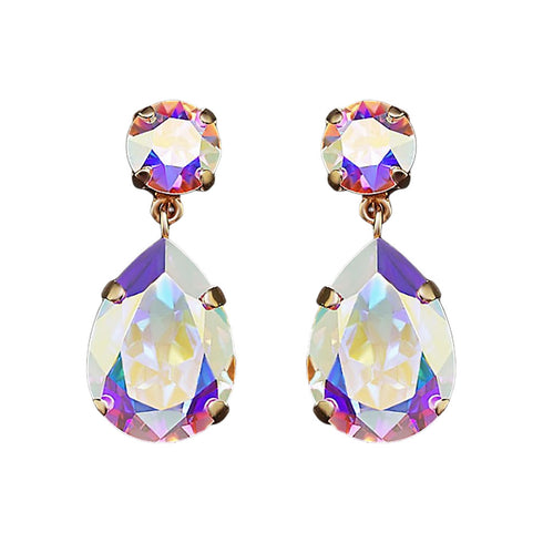 Auskarai "Kristalo Lašas IV (Aurore Boreale)" su Swarovski™ kristalais